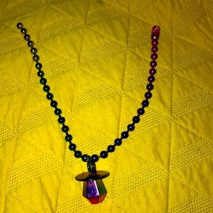 Rainbow Dolls Kill Ring Pop Necklace